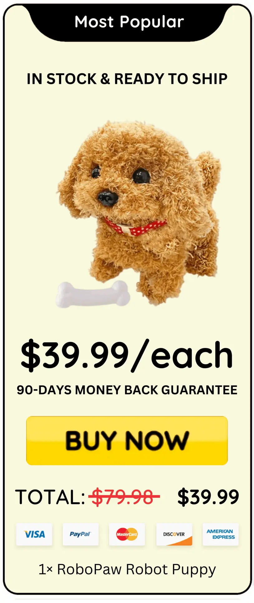 RoboPaw Robot Puppy offer price 